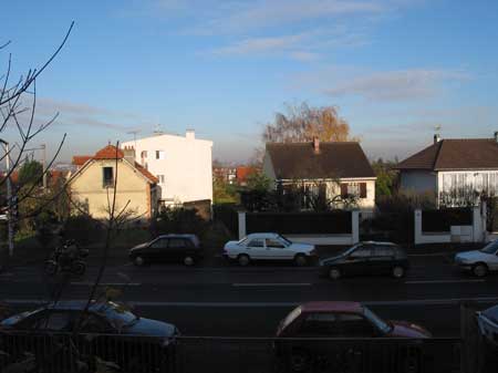 De la fen�tre de mon bureau. Avenue H.Barbusse